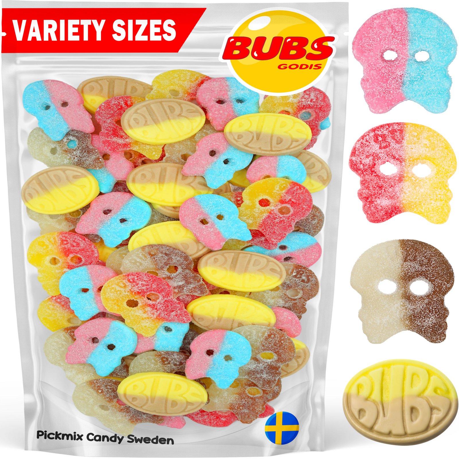 Swedish Candy Pickmix candy Bubs Candy Mixed Bag