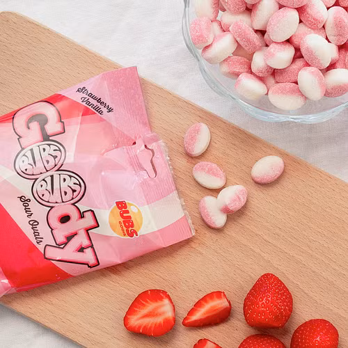 BUBS Goody Strawberry Vanilla Buy Swedish Candy Online | Bubs Candy, Pick'n'mix | Worldwide Shipping