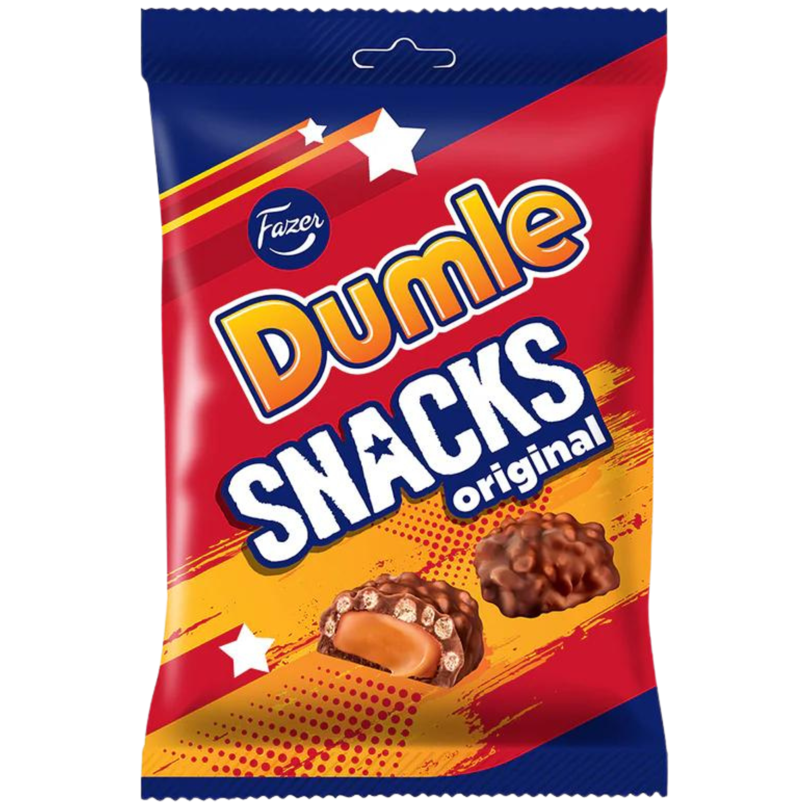 One bag of Fazer Dumle Snacks