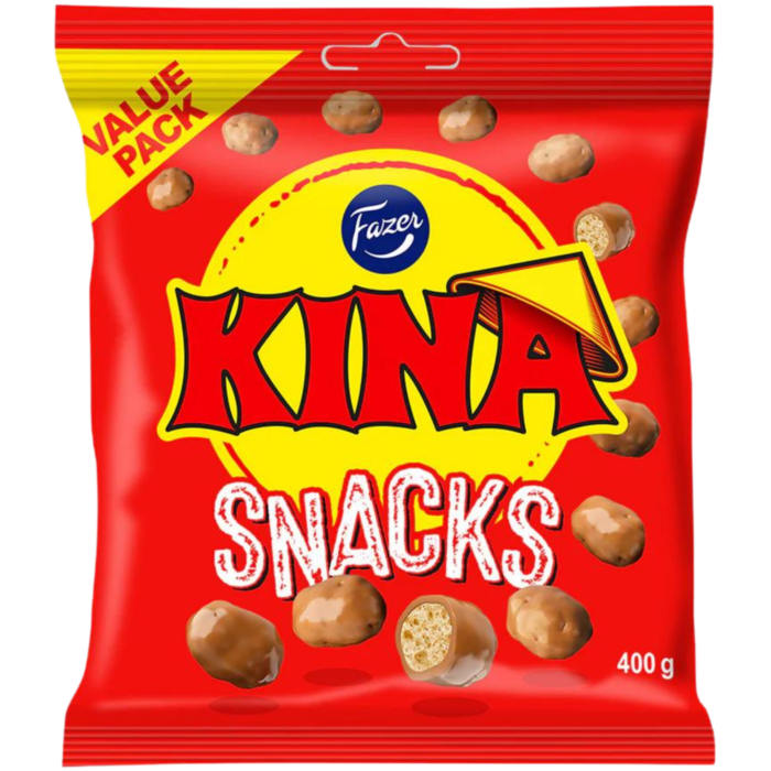 One bag of Fazer Kina Snacks