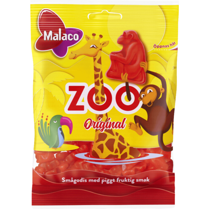 One bag of Malaco Zoo Original