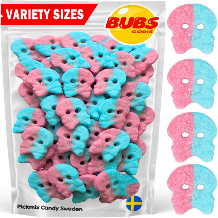 Swedish Candy Bubs Candy Dizzy Skulls