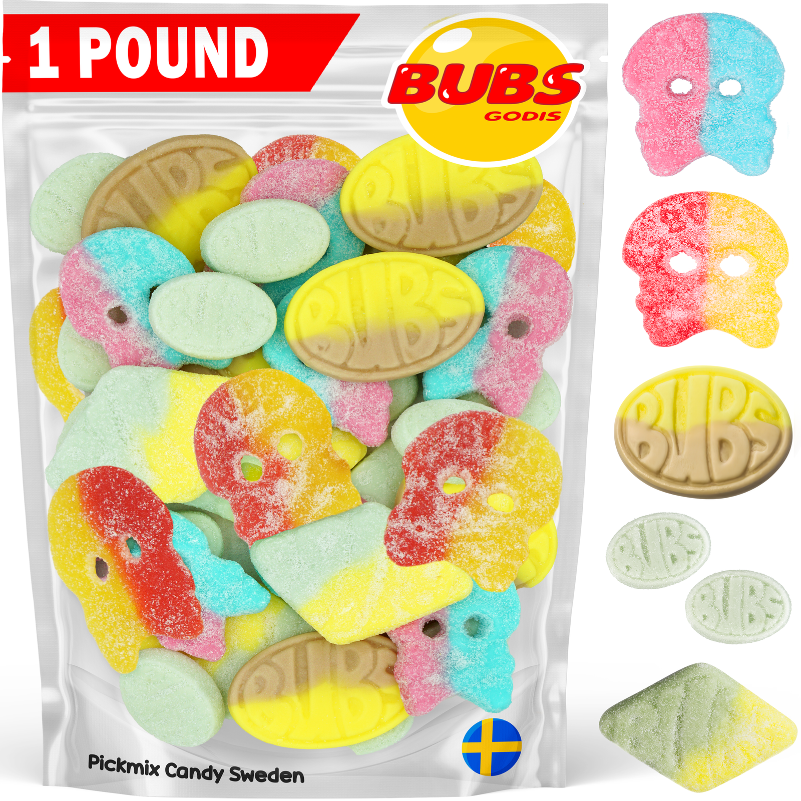 Swedish Candy Bubs candy Fruity Blast Mix