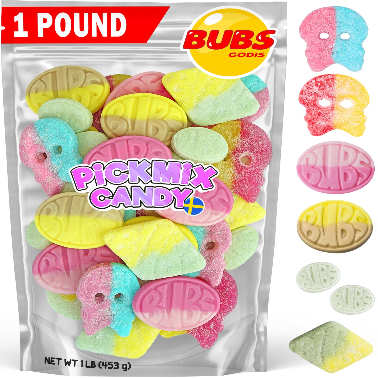 Swedish candy bubs mix