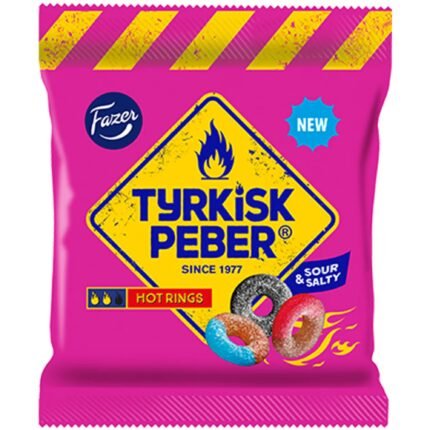 Tyrkisk Peber Hot Rings godispåse 150g